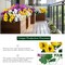 12 Bundles Artificial Flowers Outdoor UV Resistant Artificial Silk Pansies Faux Plastic Flower in Bulk Fake Outdoor Plants(12, Yellow, White, Purple)